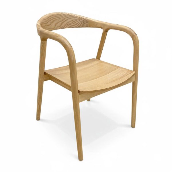 Ghế Neva tay tựa mặt ngồi plywood gỗ Ash - hình 2