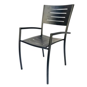 Ghế ngoài trời, ghế cafe có tay sắt sơn tĩnh điện - hình 1