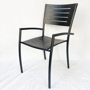 Ghế ngoài trời, ghế cafe có tay sắt sơn tĩnh điện - hình 2