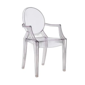 Ghế nhựa trong suốt Ghost Arm cao cấp GBC68024