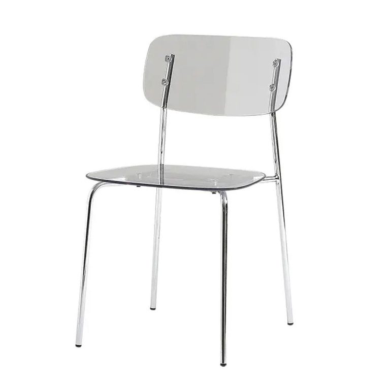 Ghế nhựa trong suốt Ghost-B chân sắt cao cấp