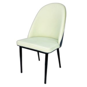 Ghế Sky nệm bọc da xanh mint chân sắt