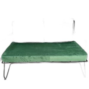 Ghế sofa băng 2 chỗ ngồi nệm xanh khung sắt SFB68057