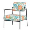 Ghế sofa đơn bọc da vải họa tiết GSD68103