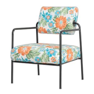 Ghế sofa đơn bọc da vải họa tiết GSD68103