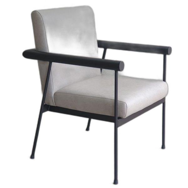 Ghế sofa đơn, ghế cafe nệm simili khung sắt