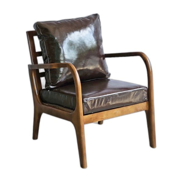 Ghế sofa đơn khung gỗ nệm simili GSD68056