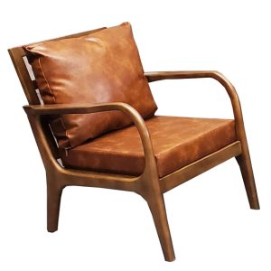 Ghế sofa đơn khung gỗ nệm simili GSD68056 - hình 1