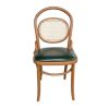 Ghế Thonet 811 lưng lưới mây bọc da Si gỗ Ash