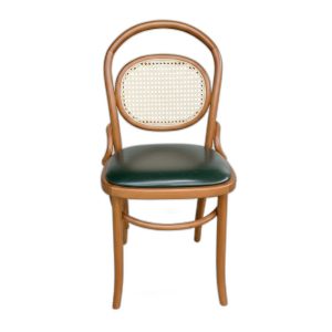 Ghế Thonet 811 lưng lưới mây bọc da Si gỗ Ash