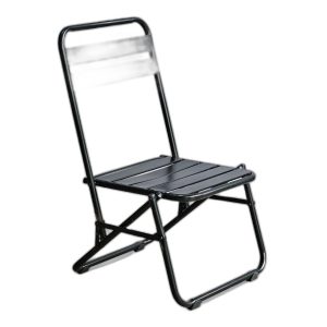 Ghế trà chanh gấp gọn cắt rãnh bằng sắt sơn tĩnh điên