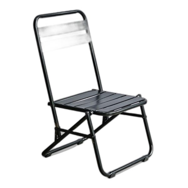 Ghế trà chanh gấp gọn cắt rãnh bằng sắt sơn tĩnh điên