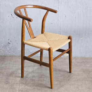 Ghế Wishbon đan dây gỗ cao su - hình 3