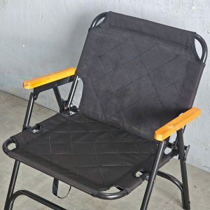 Ghế xếp gọn du lịch dã ngoại tay gỗ khung sắt - hình 1