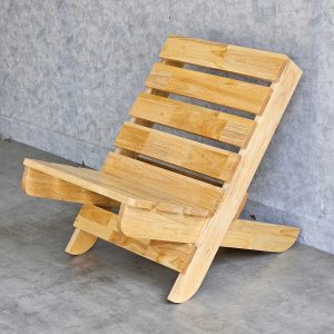 Ghế xếp thư giãn 46x74x60cm gỗ cao su - hình 1