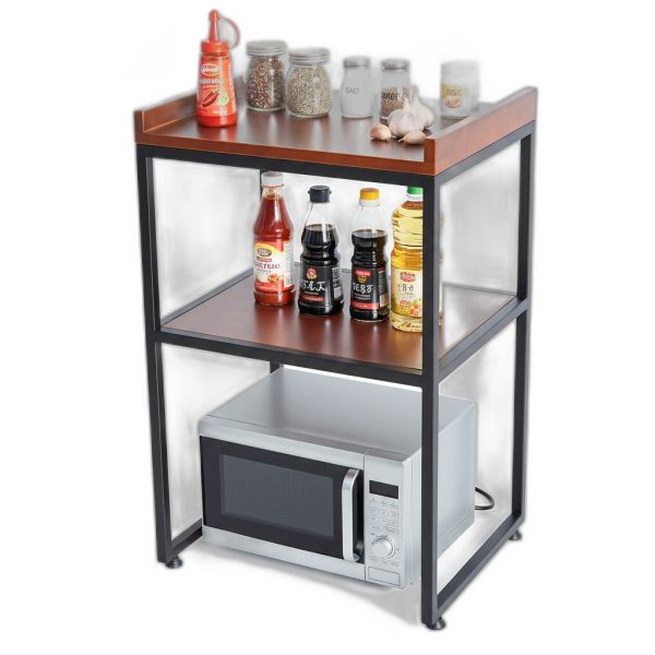 Kệ bếp 2 tầng 50x40x80cm gỗ cao su