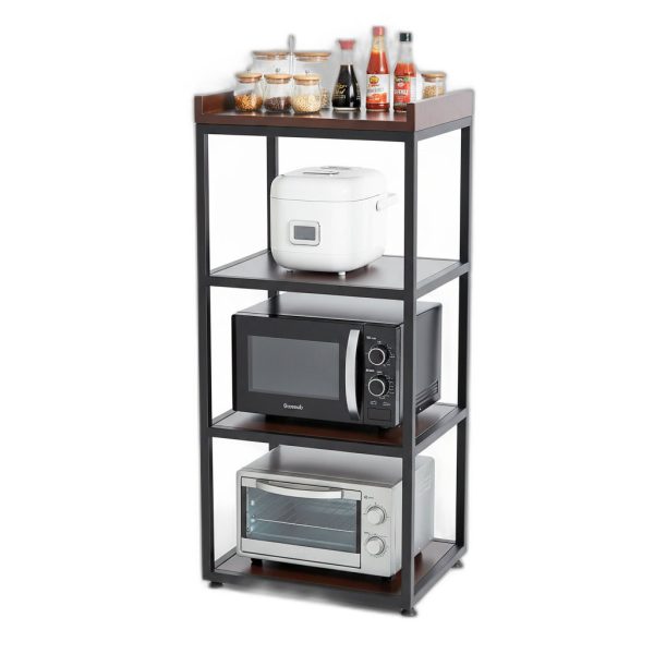Kệ bếp 4 tầng 45x35x95cm gỗ cao su