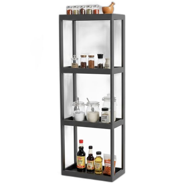 Kệ bếp 4 tầng 54x34x159cm gỗ cao su