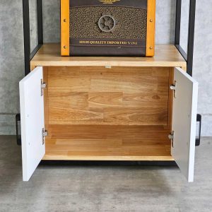 Kệ bếp đa năng 60x40x115cm gỗ cao su - hình 1