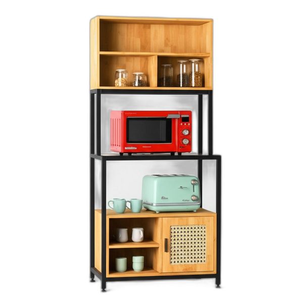 Kệ bếp đa năng 70x40x160cm gỗ cao su