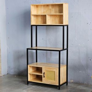 Kệ bếp đa năng 80x40x160cm gỗ cao su - hình 1