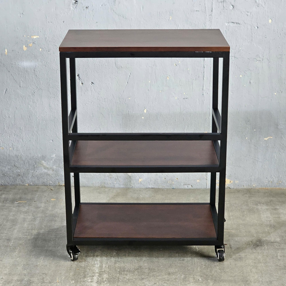Kệ bếp di động 64x40x89cm mặt gỗ cao su Kệ bếp di động 64x40x89cm mặt gỗ cao su - hình 1
