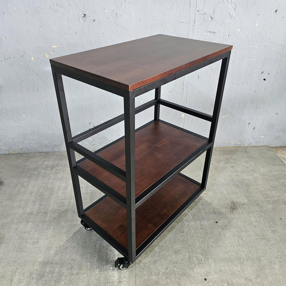 Kệ bếp di động 64x40x89cm mặt gỗ cao su Kệ bếp di động 64x40x89cm mặt gỗ cao su - hình 2