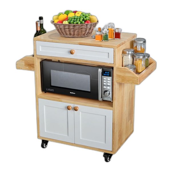 Kệ bếp di động đa năng KISPLA 90x40x80cm gỗ cao su
