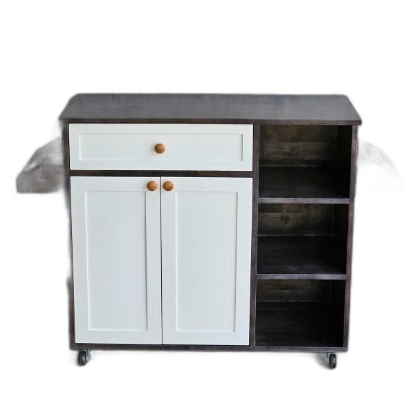 Kệ bếp di động KONA II 120x40x80cm gỗ cao su