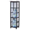 Kệ để bình nước di động 40x40x160cm gỗ cao su