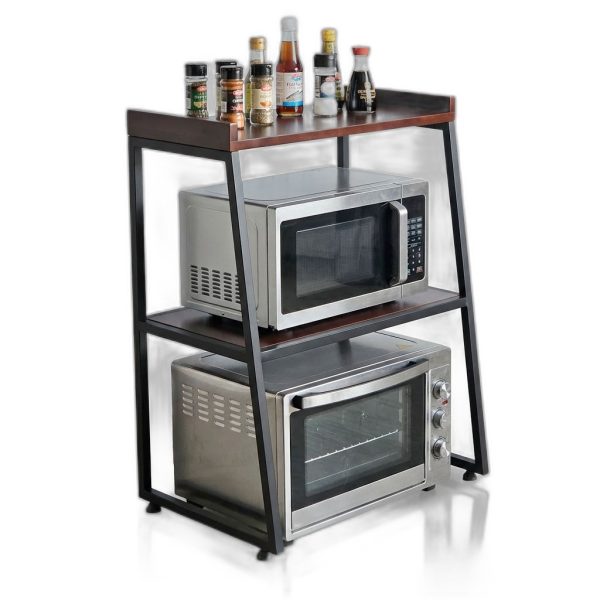 Kệ để lò nướng, lò vi sóng 60x40x80cm gỗ cao su