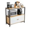 Kệ để lò vi sóng 90x35x81cm gỗ cao su