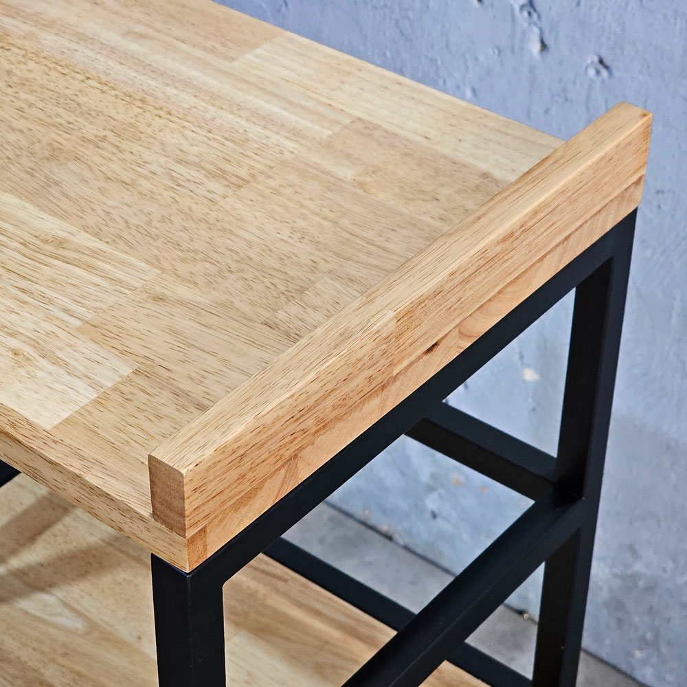 Kệ để lò vi sóng lò nướng 42x32x80cm gỗ cao su Kệ để lò vi sóng lò nướng 42x32x80cm gỗ cao su - hình 3