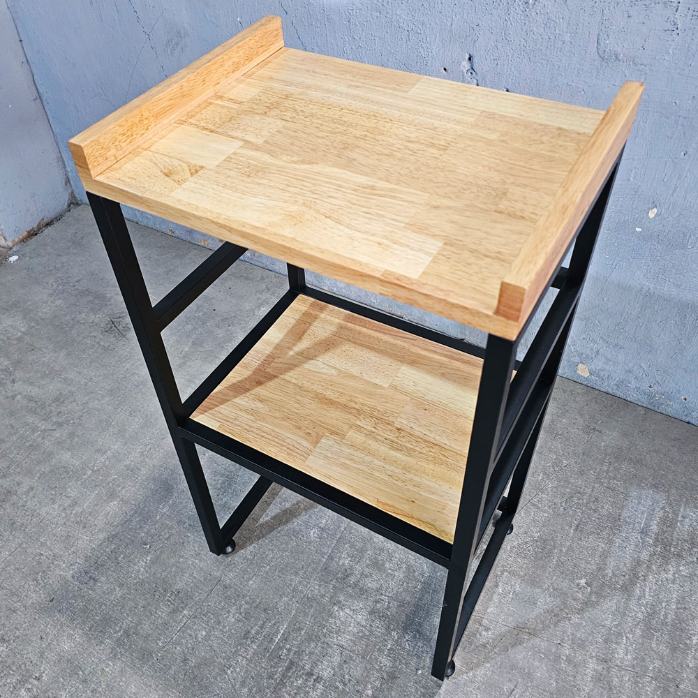 Kệ để lò vi sóng lò nướng 42x32x80cm gỗ cao su Kệ để lò vi sóng lò nướng 42x32x80cm gỗ cao su - hình 5