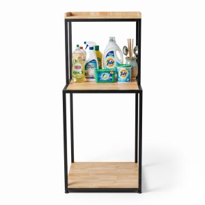 Kệ để máy rửa chén 66x60x150cm gỗ cao su - hình 1