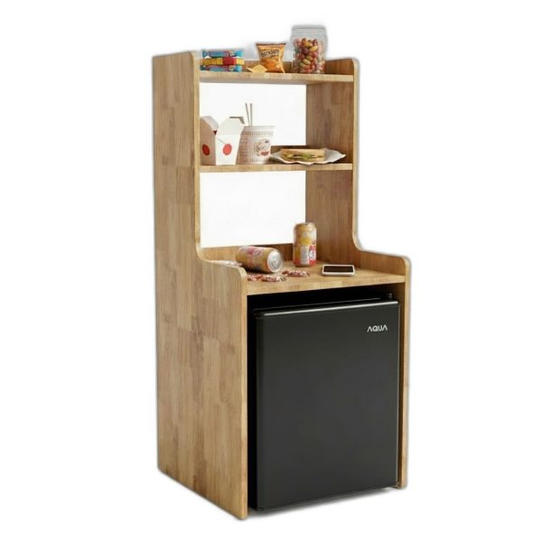 Kệ để tủ lạnh mini 50 lít 54x50x120cm gỗ cao su