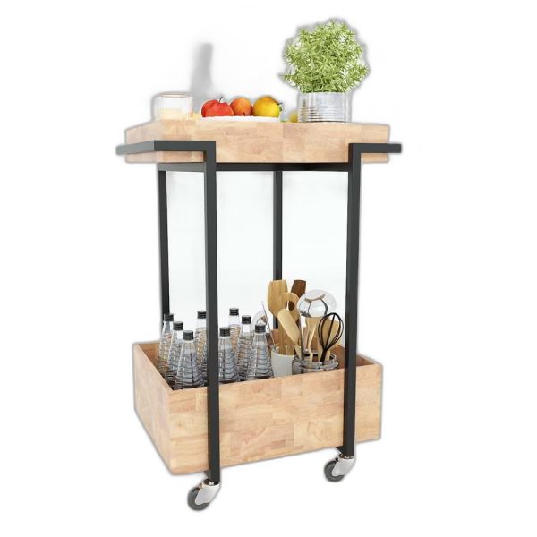 Kệ di động HOGI 2 tầng có bánh xe