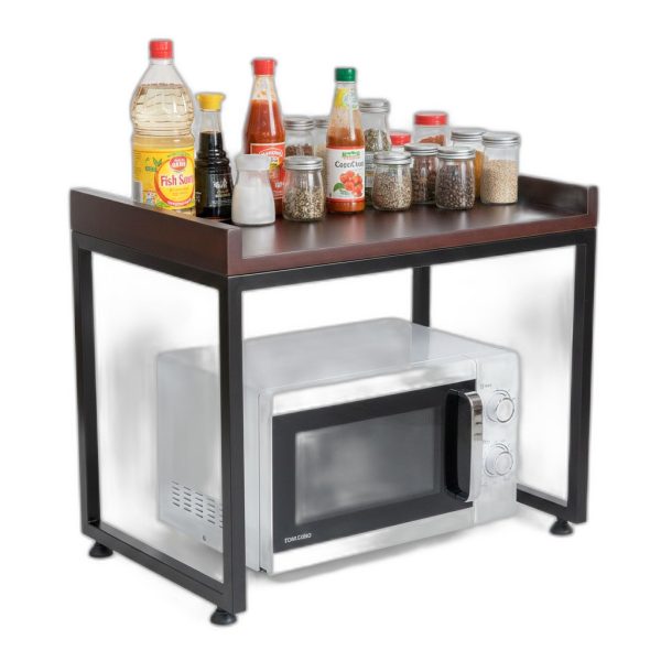 Kệ lò vi sóng 57x35x47cm gỗ cao su