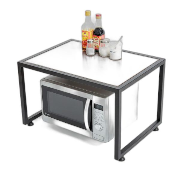 Kệ lò vi sóng gỗ cao su 56x40x33cm gỗ cao su