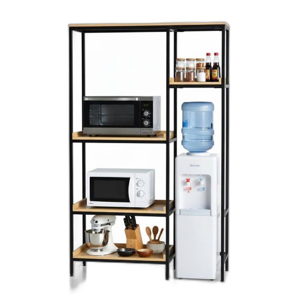 Kệ nhà bếp đa năng 123x40x200cm gỗ cao su