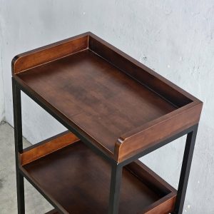 Kệ nhà bếp di động 50x30x120cm gỗ cao su - hình 1