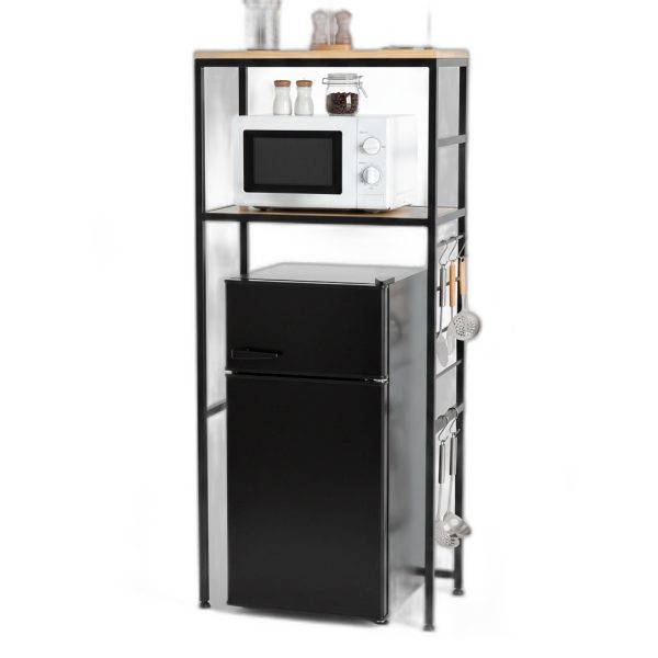 Kệ tủ lạnh 58x30x132cm gỗ cao su