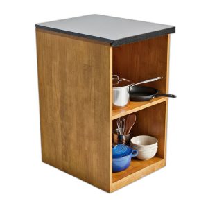 Module tủ bếp dưới 45x60x80cm gỗ cao su mặt đá
