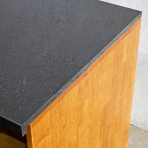Module tủ bếp dưới 45x60x80cm gỗ cao su mặt đá - hình 1