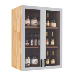 Module tủ bếp trên 60cm hệ 2 cửa mở - hình 1