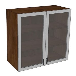 Module tủ bếp trên 80cm hệ 2 cửa kính mở - hình 1