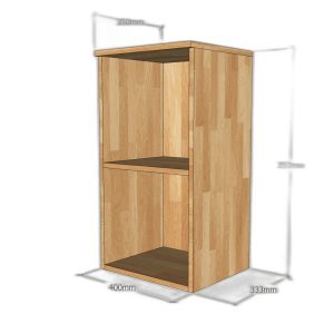TBT002 - Module tủ bếp trên hệ hở 2 tầng (40x35x75cm)