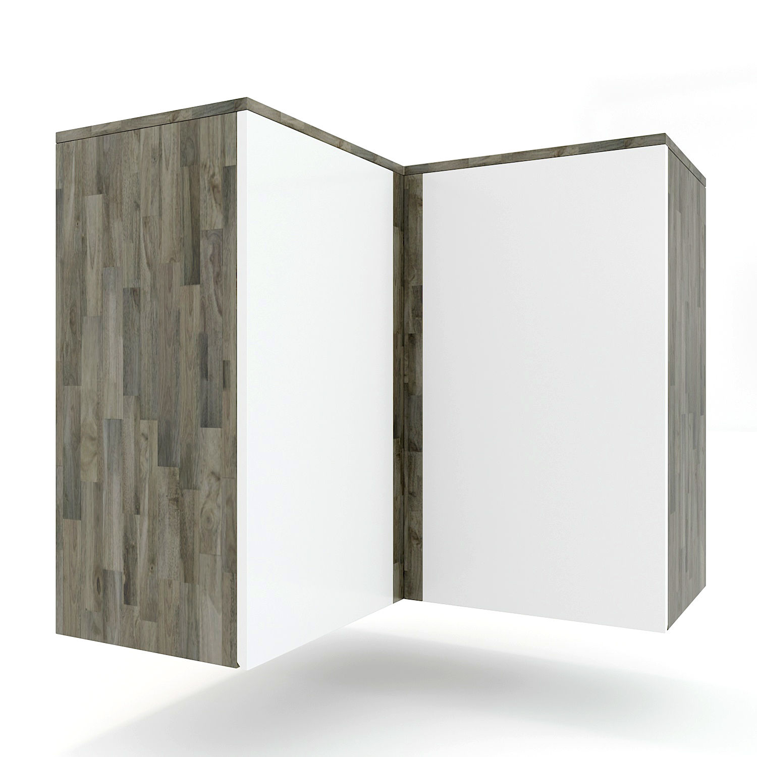 TBT009 - Module tủ bếp trên hệ 2 cửa mở góc chữ L (156x35x75cm) TBT009 - Module tủ bếp trên hệ 2 cửa mở góc chữ L (156x35x75cm) - hình 1