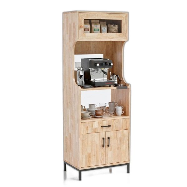 Tủ bếp đa năng 60x40x170cm gỗ cao su