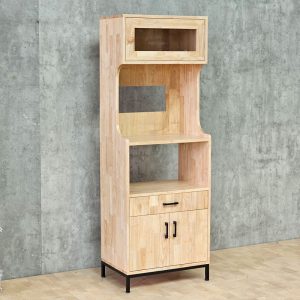 Tủ bếp đa năng 60x40x170cm gỗ cao su - hình 1